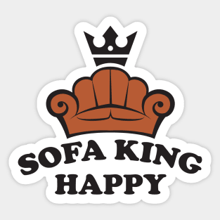 Sofa King Happy Sticker